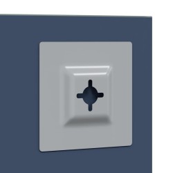 Miroir mural Carré 60 x 60 cm verre trempé 554795554795