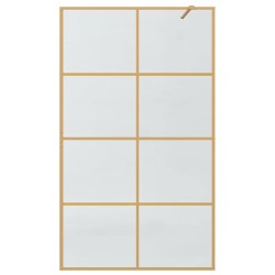 Mur de Douche à L'Italienne Doré 115 x 195 cm verre trempé 554798554798