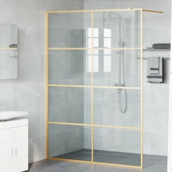 Mur de Douche à L'Italienne Doré 140 x 195 cm verre trempé 554799554799