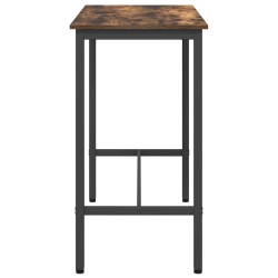 table Chêne fumé 100 x 50 x 90,5 cm Bois d'ingénierie et acier 554813554813