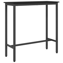 table Chêne noir 100 x 40 x 100,5 cm Bois d'ingénierie et acier 554816554816