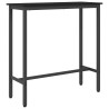 table Chêne noir 100 x 40 x 100,5 cm Bois d'ingénierie et acier 554816554816