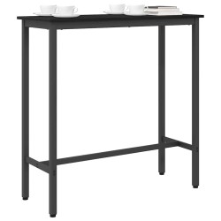 table Chêne noir 100 x 40 x 100,5 cm Bois d'ingénierie et acier 554816554816