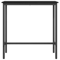 table Chêne noir 100 x 40 x 100,5 cm Bois d'ingénierie et acier 554816554816