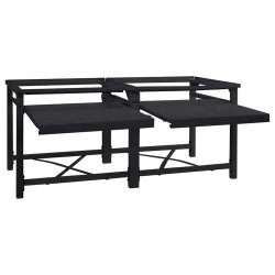Socle pour Machine à Laver 2 pcs Noir 120 x 56 x 52 cm Acier 554817554817