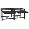 Socle pour Machine à Laver 2 pcs Noir 120 x 56 x 52 cm Acier 554817554817