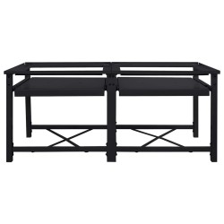 Socle pour Machine à Laver 2 pcs Noir 120 x 56 x 52 cm Acier 554817554817