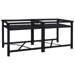 Socle pour Machine à Laver 2 pcs Noir 120 x 56 x 52 cm Acier 554817554817