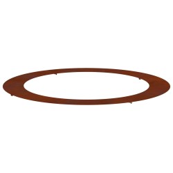 adapté pour anneau d'arbre plat Marron Ø90 / 120 cm Acier patiné 554820554820
