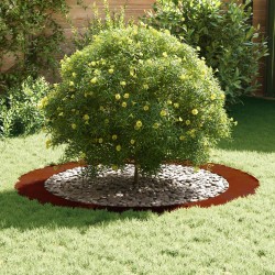 adapté pour anneau d'arbre plat Marron Ø90 / 120 cm Acier patiné 554820554820