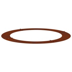 adapté pour anneau d'arbre plat Marron Ø90 / 120 cm Acier patiné 554820554820