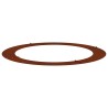 adapté pour anneau d'arbre plat Marron Ø90 / 120 cm Acier patiné 554820554820