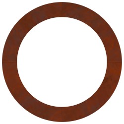 adapté pour anneau d'arbre plat Marron Ø90 / 120 cm Acier patiné 554820554820