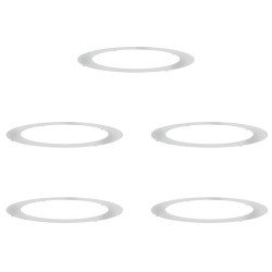 adapté pour anneaux d'arbre plats 5 pcs Argent Ø90 / 120 cm 554821554821