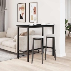 table Chêne noir 100 x 50 x 90,5 cm Bois d'ingénierie et acier 554824554824