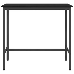 table Chêne noir 100 x 50 x 90,5 cm Bois d'ingénierie et acier 554824554824