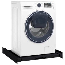 Étagère intermédiaire pour machine à laver Noir 60 x 60 x 8 cm 554827554827