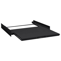 Étagère intermédiaire pour machine à laver Noir 60 x 60 x 8 cm 554827554827
