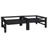 Socle pour Machine à Laver 2 pcs Noir 124,5 x 61,5 x 32,5 cm 554828554828