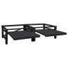 Socle pour Machine à Laver 2 pcs Noir 124,5 x 61,5 x 32,5 cm 554828554828