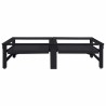 Socle pour Machine à Laver 2 pcs Noir 124,5 x 61,5 x 32,5 cm 554828554828