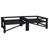 Socle pour Machine à Laver 2 pcs Noir 124,5 x 61,5 x 32,5 cm 554828554828