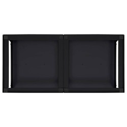 Socle pour Machine à Laver 2 pcs Noir 124,5 x 61,5 x 32,5 cm 554828554828