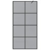 Mur de Douche à L'Italienne Noir 100 x 195 cm verre trempé 554830554830