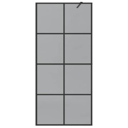 Mur de Douche à L'Italienne Noir 90 x 195 cm verre trempé 554831554831