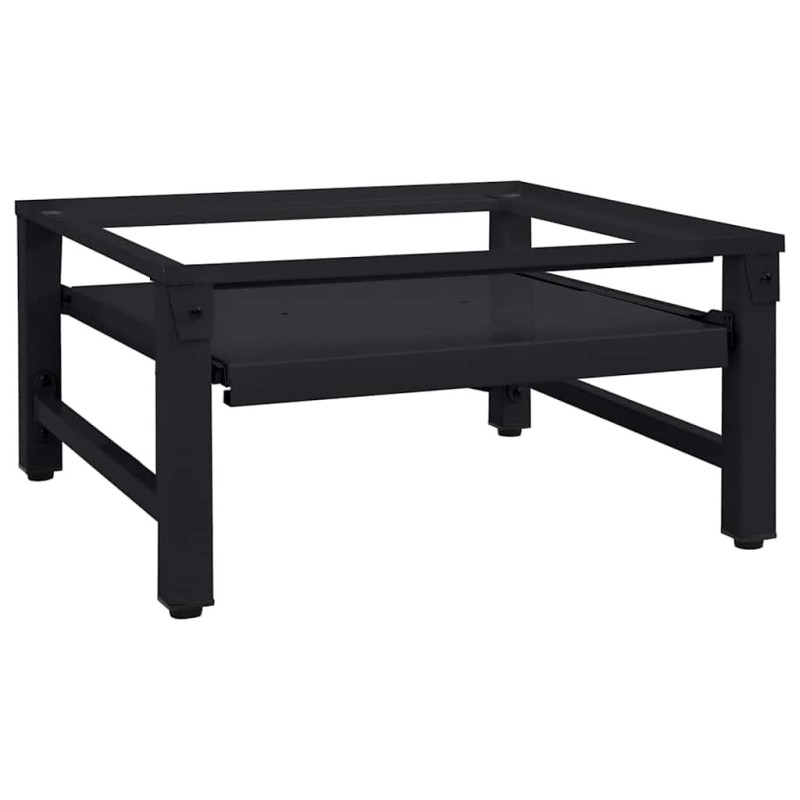Socle pour Machine à Laver Noir 62 x 60,5 x 32,5 cm Acier 554832554832