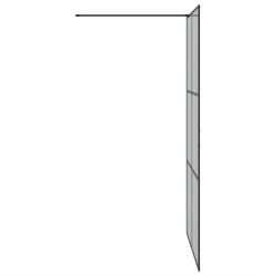 Mur de Douche à L'Italienne Noir 115 x 195 cm verre trempé 554834554834