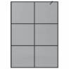 Mur de Douche à L'Italienne Noir 140 x 195 cm verre trempé 554836554836