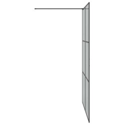 Mur de Douche à L'Italienne Noir 140 x 195 cm verre trempé 554836554836