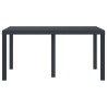 Table de Jardin Anthracite 150 x 100 x 73 cm polyrotin 554841554841