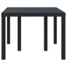 Table de Jardin Anthracite 150 x 100 x 73 cm polyrotin 554841554841