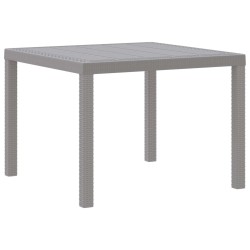 Table de Jardin Gris clair 100 x 100 x 73 cm polyrotin 554843554843