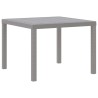 Table de Jardin Gris clair 100 x 100 x 73 cm polyrotin 554843554843