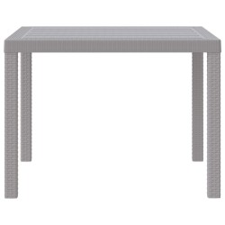 Table de Jardin Gris clair 100 x 100 x 73 cm polyrotin 554843554843
