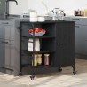Chariot de cuisine Chêne noir 87.5 x 39 x 84.5 cm 554844554844