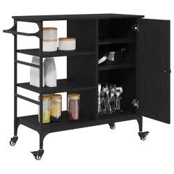 Chariot de cuisine Chêne noir 87.5 x 39 x 84.5 cm 554844554844
