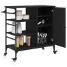 Chariot de cuisine Chêne noir 87.5 x 39 x 84.5 cm 554844554844
