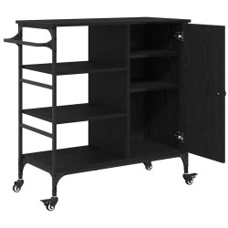 Chariot de cuisine Chêne noir 87.5 x 39 x 84.5 cm 554844554844