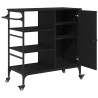 Chariot de cuisine Chêne noir 87.5 x 39 x 84.5 cm 554844554844