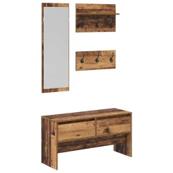 Ensemble de meubles d'entrée avec tiroir 4 pcs Bois ancien 554846554846