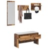 Ensemble de meubles d'entrée avec tiroir 4 pcs Bois ancien 554846554846