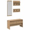Ensemble de meubles d'entrée avec tiroir 4 pcs Chêne artisan 554847554847