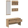 Ensemble de meubles d'entrée avec tiroir 4 pcs Chêne artisan 554847554847