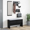 Ensemble de meubles d'entrée 4 pcs Chêne noir Bois d'ingénierie 554848554848