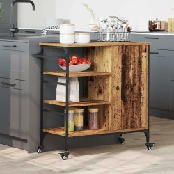 Chariot de cuisine Bois ancien 87.5 x 39 x 84.5 cm 554849554849