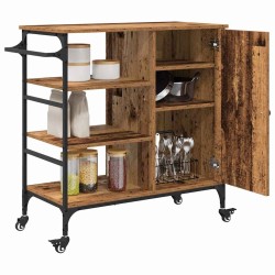 Chariot de cuisine Bois ancien 87.5 x 39 x 84.5 cm 554849554849